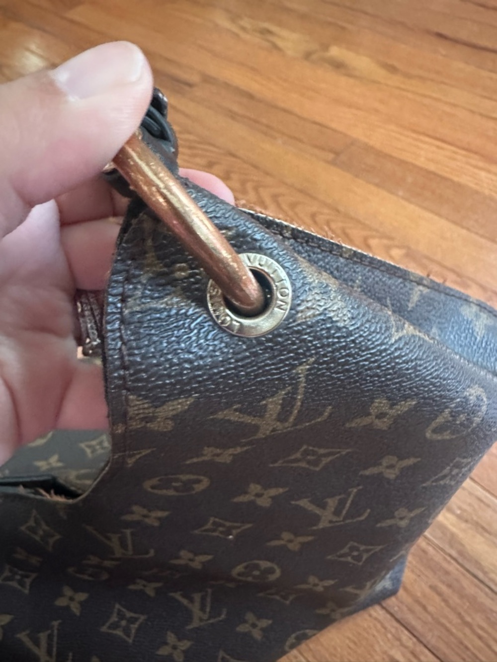 Louis Vuitton Mahina Carmel Tote Bag - Picture 9 of 11